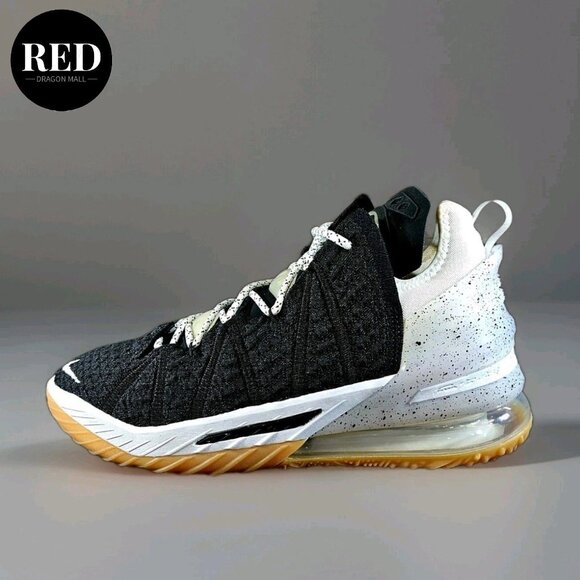 Nike LeBron XVIII 18 Gum Sole White Black CQ9283-007 - Men\'s Size 9.5 main image 8
